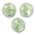 12 Perles Facettées Bohème En Marbre Ciel – 10 Mm – Pour Création Bijoux – Marque Preciosa