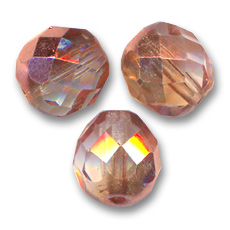 60 perles verre facettes dore 3mm - Venot Fils