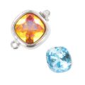 Fermoir pour cabochon PureCrystal 4470 10 mm - White Bronze x1