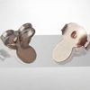 Poussoirs - Poussettes languettes pour clous d'oreilles 9x8mm - Doré à l'or fin x6
