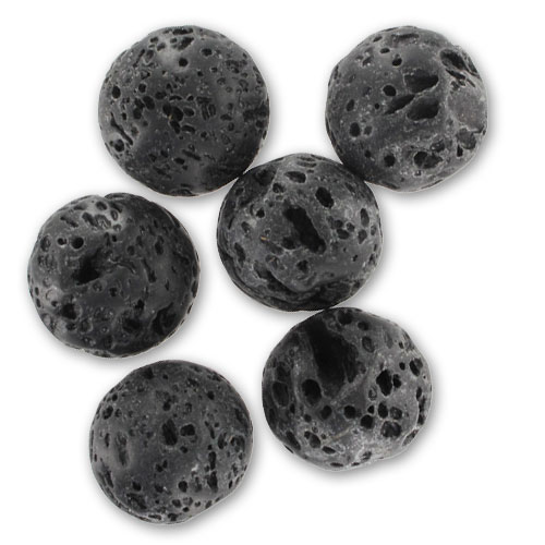 Perles Pierre De Lave 8 Mm En Vrac – Pour Bracelets, Aromathérapie, DIY, Collier, Reiki