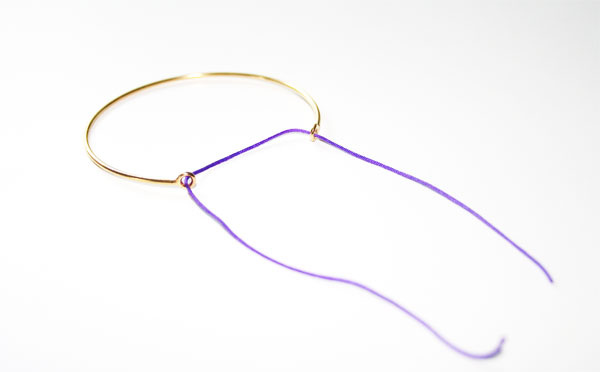 Bracelet Jonc Double Anneau Plaqué Or 18 Carats - Diamètre 62 Mm, Femme, Neuf Avec étiquettes