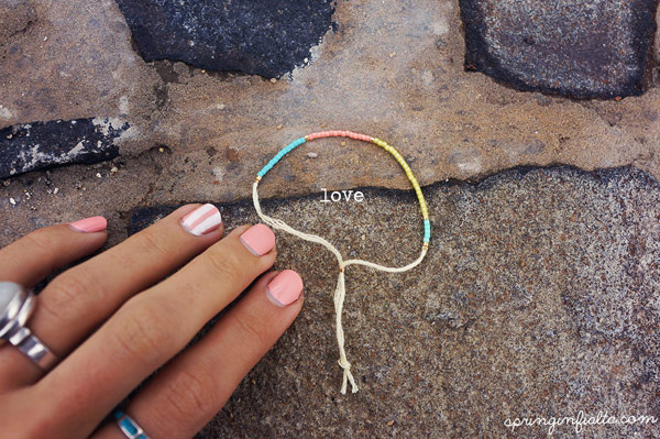 Bracelet Fil à broder Miyuki Delicas : Etape 4