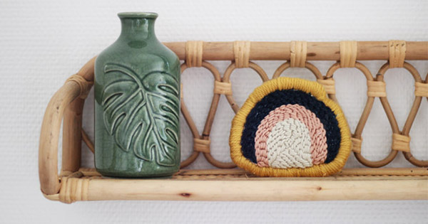 DIY Mini pochette - porte monnaie en punch needle