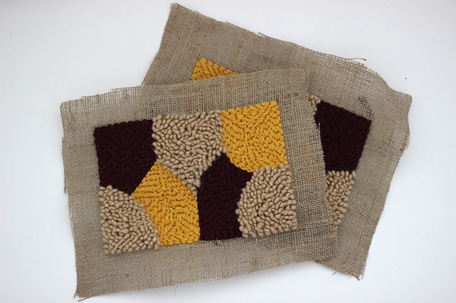 DIY Broder une pochette en punch needle avec de la laine Fashion Star : Etape 10