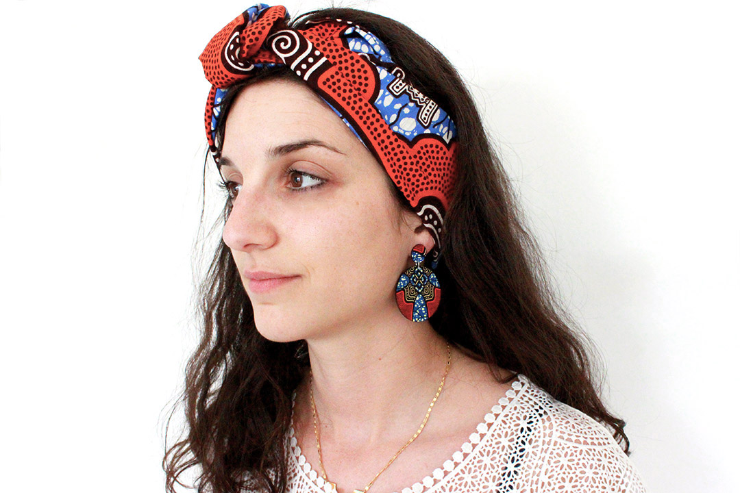 Schéma Boucles d'oreilles wax en plastique fou