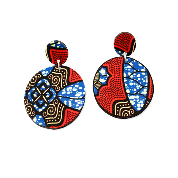 Boucles d'oreilles wax en plastique fou