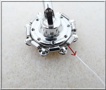 Comment tisser des dormeuses pour tissage porte cabochon Sawrovski ?