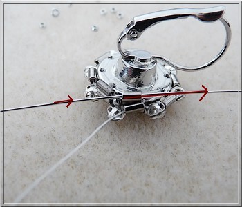 Comment tisser des dormeuses pour tissage porte cabochon Sawrovski ?