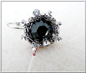 Comment tisser des dormeuses pour tissage porte cabochon Sawrovski ?