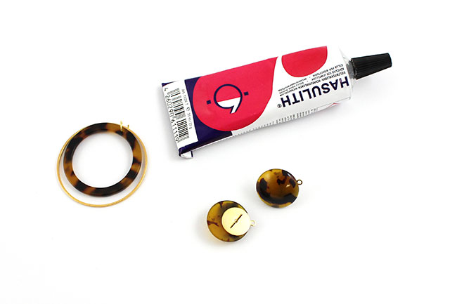 Boucles d'oreilles chic écailles de tortue : Etape 2