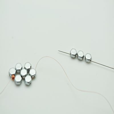 Bracelet Honeycomb et SuperDuo : Etape 11