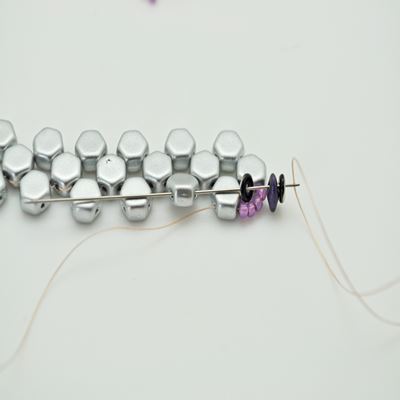 Bracelet Honeycomb et SuperDuo : Etape 16