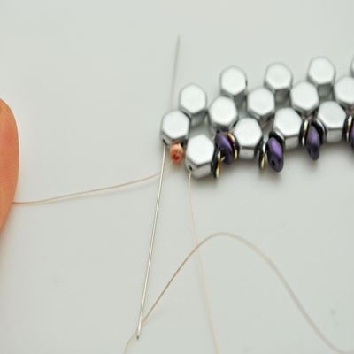 Bracelet Honeycomb et SuperDuo : Etape 20