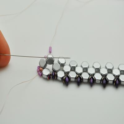 Bracelet Honeycomb et SuperDuo : Etape 22