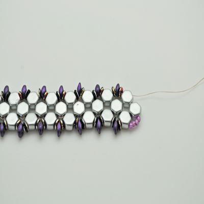 Bracelet Honeycomb et SuperDuo : Etape 24