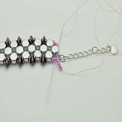 Bracelet Honeycomb et SuperDuo : Etape 28