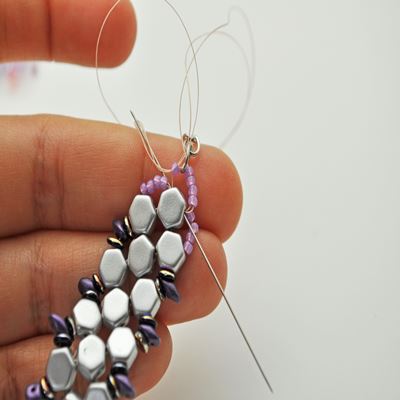 Bracelet Honeycomb et SuperDuo : Etape 29