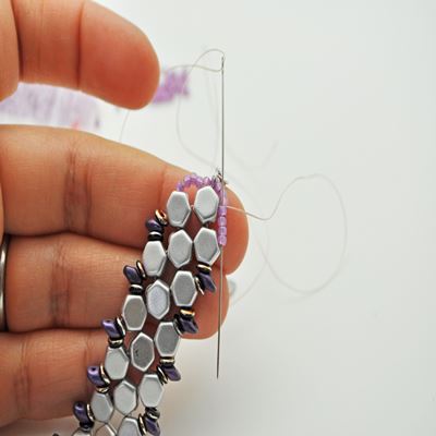 Bracelet Honeycomb et SuperDuo : Etape 30