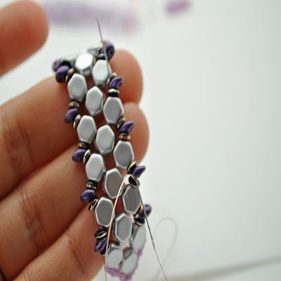 Bracelet Honeycomb et SuperDuo : Etape 31