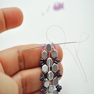 Bracelet Honeycomb et SuperDuo : Etape 33