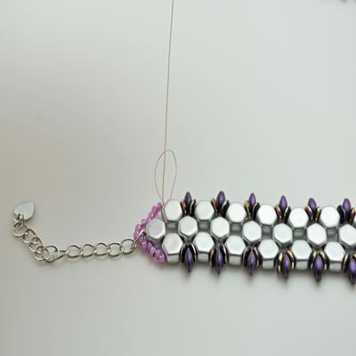 Bracelet Honeycomb et SuperDuo : Etape 39