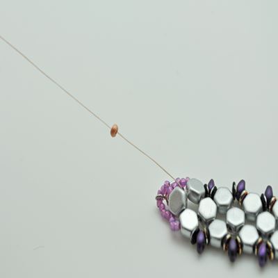 Bracelet Honeycomb et SuperDuo : Etape 40