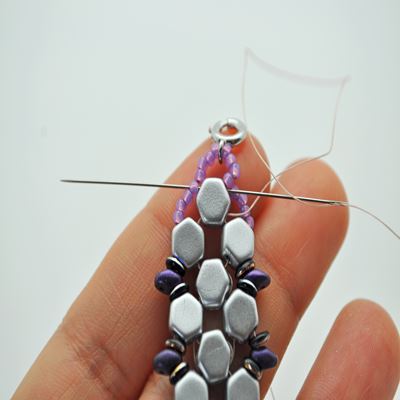 Bracelet Honeycomb et SuperDuo : Etape 41