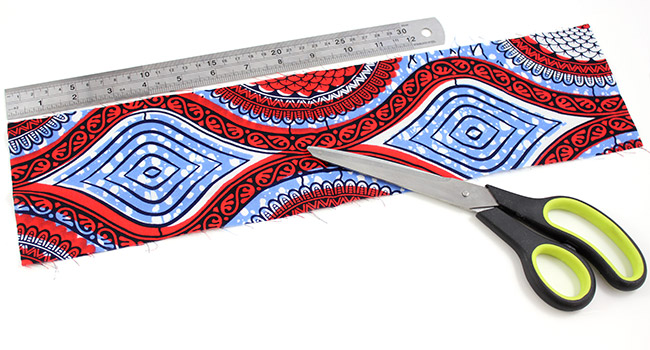 DIY Bracelet en tissu Wax et cristaux PureCrystal : Etape 1