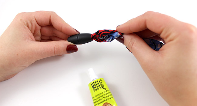 DIY Bracelet en tissu Wax et cristaux PureCrystal : Etape 3