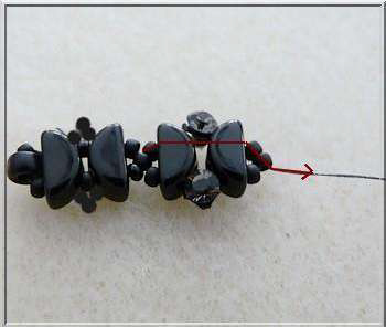 Bracelet DIY Amelie en perles de verre KOS par Puca : Etape 10