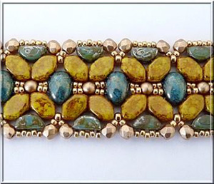 Bracelet Faustine avec des perles en verre par Puca® : Etape 21