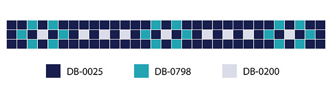 Schéma Bracelet Wrap 5 tours bleu et doré rose Shell Beads sirène