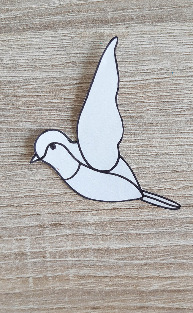 DIY Broche oiseau en broderie d'or avec cannetille et jaseron par Dame Moustache : Etape 2