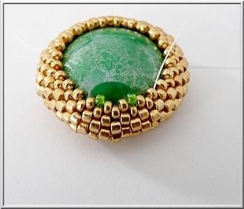 Collier Lady Green avec des perles de verre Paros et PureCrystal par Puca® : Etape 8