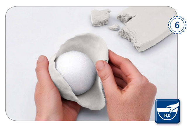 DIY déco noël ange en pâte FIMO Air : Etape 10