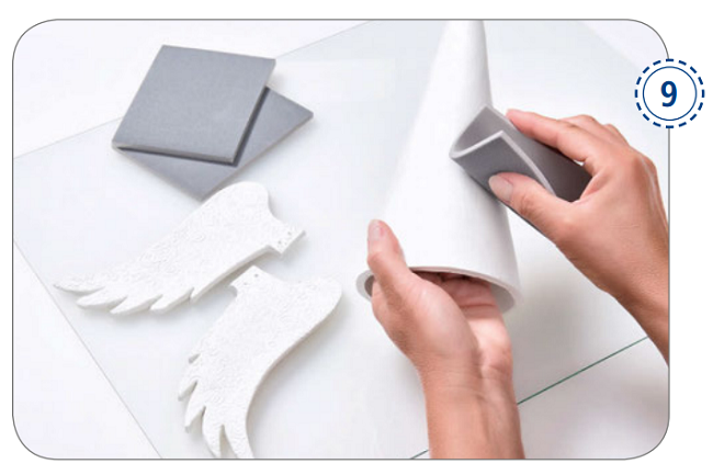 DIY déco noël ange en pâte FIMO Air : Etape 13