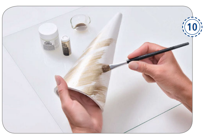 DIY déco noël ange en pâte FIMO Air : Etape 14