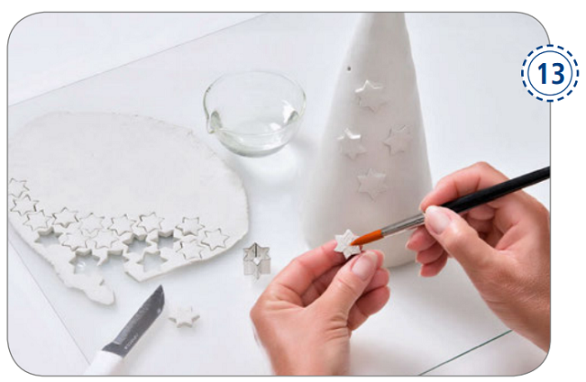 DIY déco noël ange en pâte FIMO Air : Etape 17