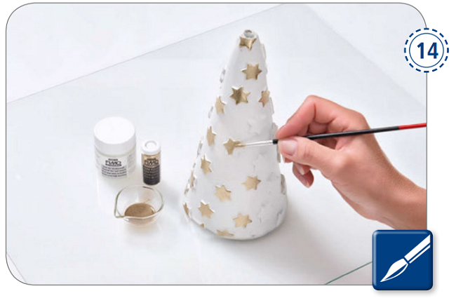 DIY déco noël ange en pâte FIMO Air : Etape 18