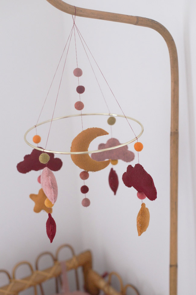 Diy Mobile D Eveil En Feutrine Pour Bebe Perles Co