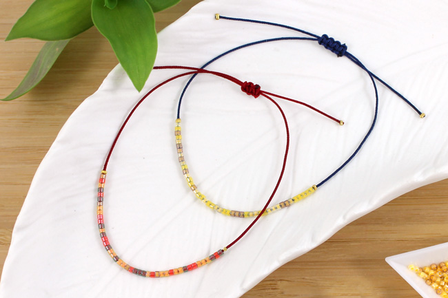 Bracelets Miyuki ultra-simples et Créoles : Etape 1