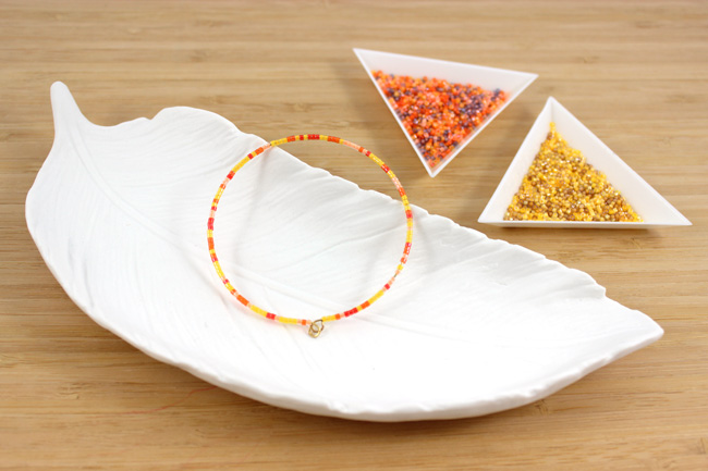 Bracelets Miyuki ultra-simples et Créoles : Etape 3