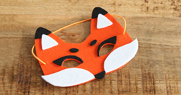 Schéma DIY Masque de renard en feutrine sans couture