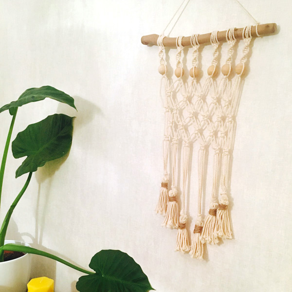 DIY déco - Tissage mural en macramé facile