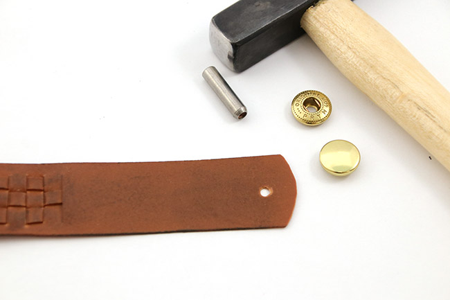 Bracelet tressé Fimo cuir : Etape 8