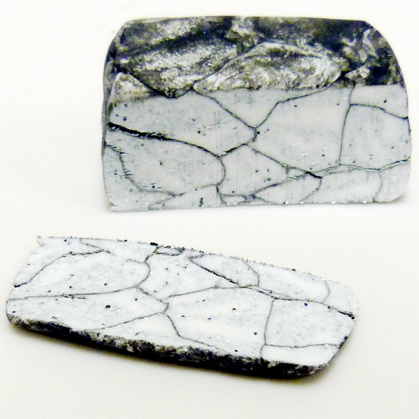 coquetier en pâte polymère imitation marbre bloc