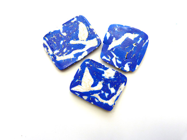 Bague imitation lapis-lazuli en pâte polymère PARDO : Etape 7 Bague imitation lapis-lazuli en pâte polymère PARDO : Etape 7