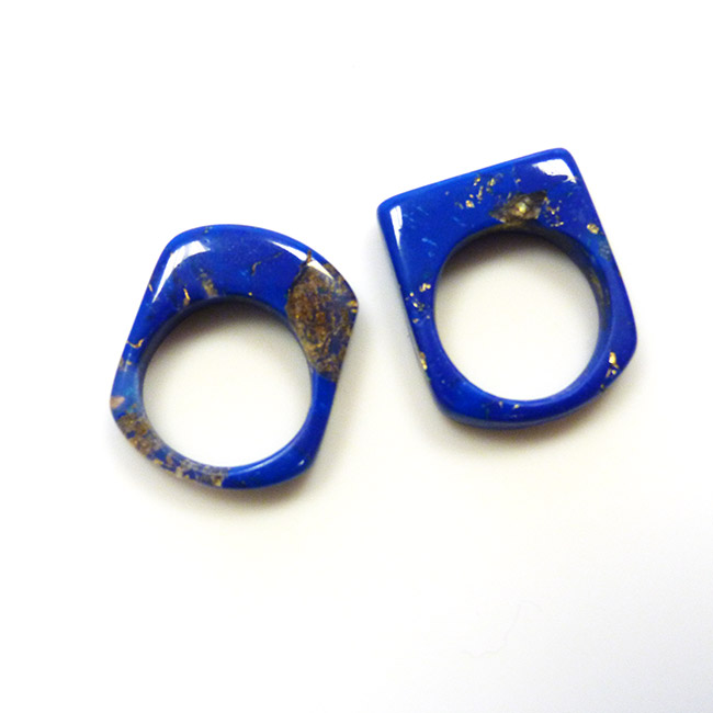 Bague imitation lapis-lazuli en pâte polymère PARDO : Etape 10 Bague imitation lapis-lazuli en pâte polymère PARDO : Etape 10