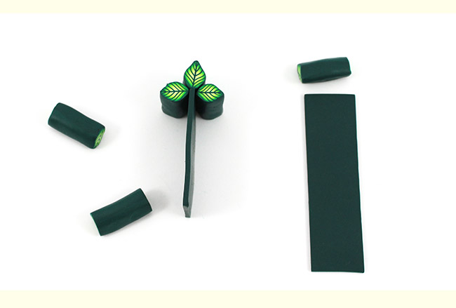 Réaliser une cane feuille en pâte Fimo : Etape 11